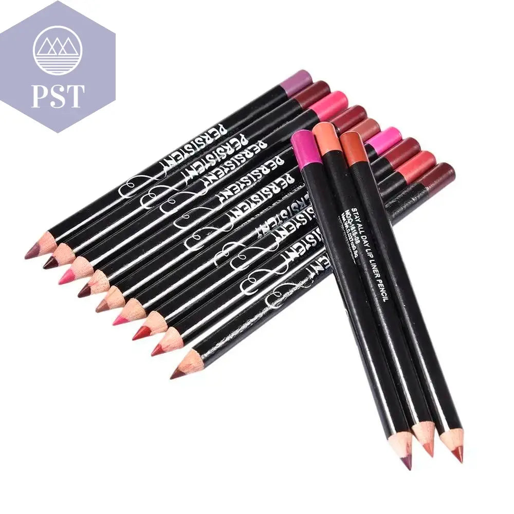 12 stc. professional Lip Liner Waterproof Wasserfest nude Lip Liner Set 12 Stück 12pcs-CHINA PST PS Tradings