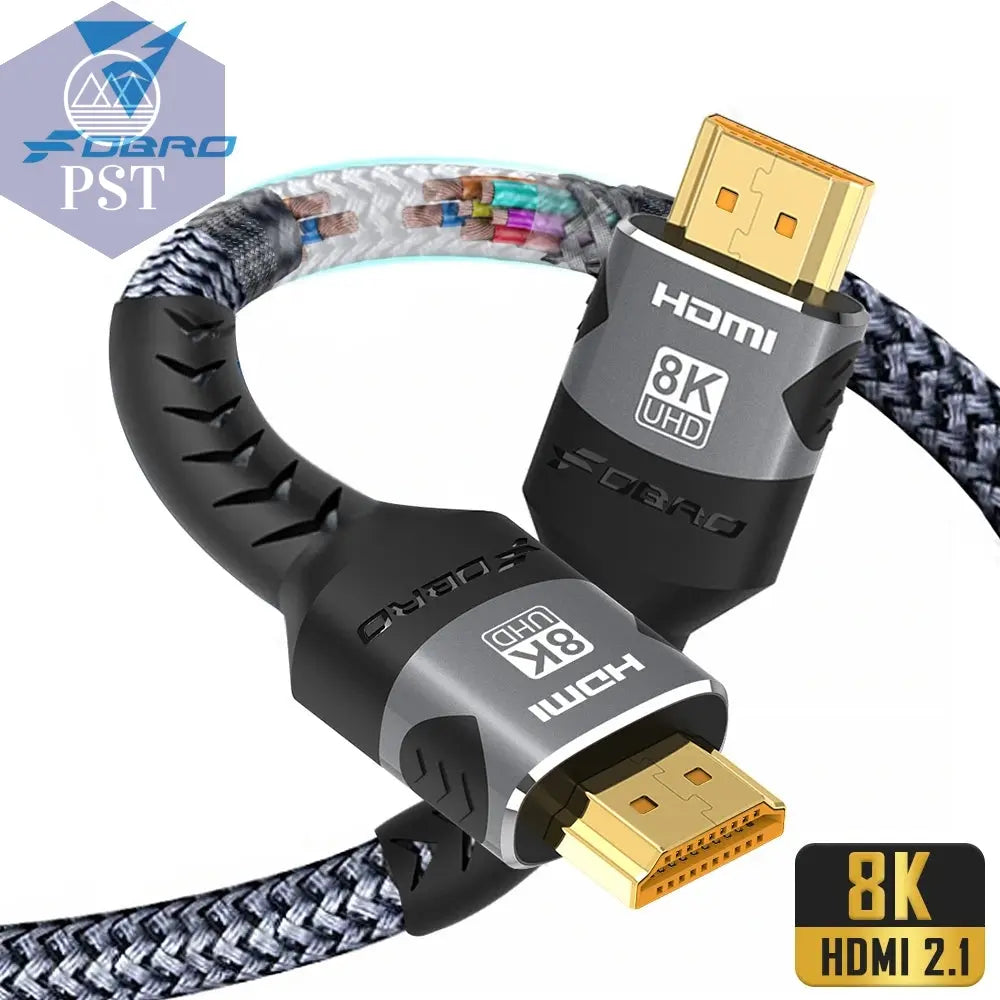 8K HDMI-kompatibles Kabel 4K@120Hz 8K@60Hz HDMI 2.1 Kabel 48Gbps Adapter für RTX 3080 eARC HDR Videokabel PC Laptop TV Box PS5 Computer Zubehör PST PS Tradings
