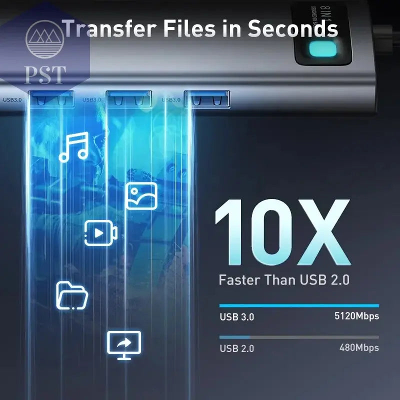 Baseus 4K USB C Hub mit Ethernet 100W Adapter PST PS Tradings PST PS Tradings PST PS Tradings