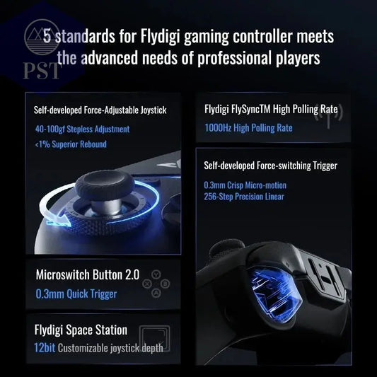 Flydigi Vader 4 Pro Gaming Controller PC Switch Apple Native Android Gamepad PST PS Tradings Gamepad PST PS Tradings PST PS Tradings