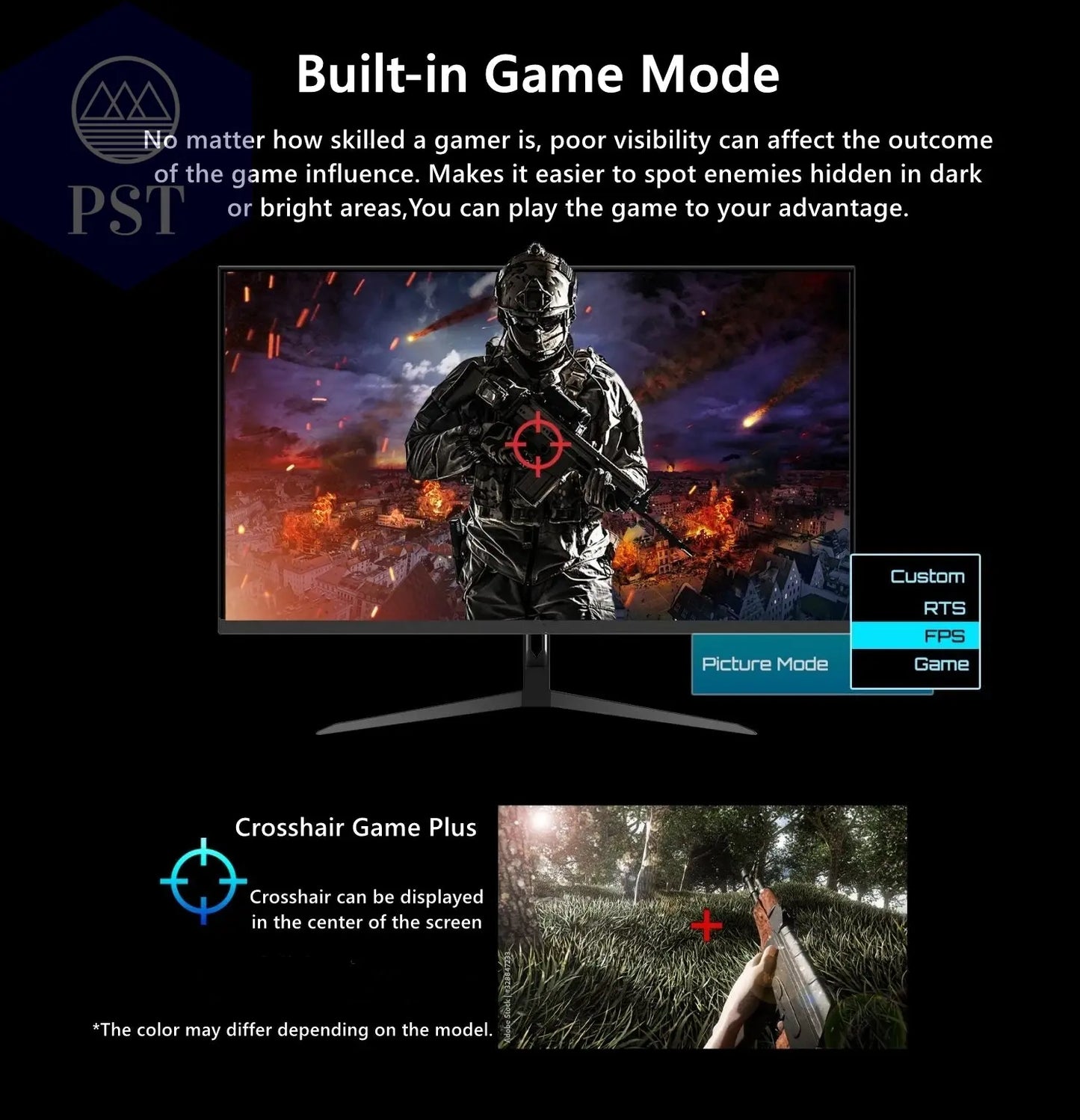 Gaming Monitor 32 Zoll 2K Display 165Hz IPS Panel PST PS Tradings Monitor PST PS Tradings PST PS Tradings