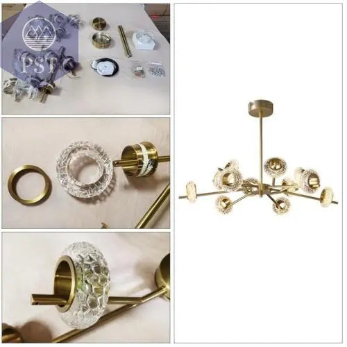 Modern 12-Light Modern Crystal Chandelier Elegant Lightning PST PS Tradings PST PS Tradings PST PS Tradings Modern 12-Light Modern Crystal Chandelier Elegant Lightning