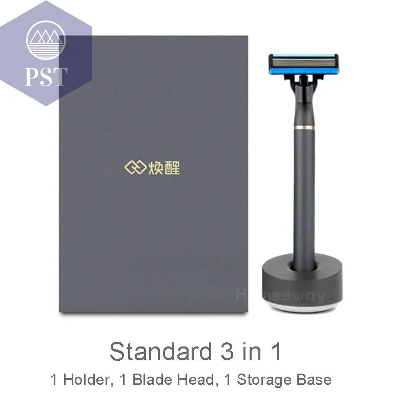 Original Youpin H600 Rasiermesser 6-schicht Deutschland Solingenn Klinge Manuelle Rasiermesser Magnetische Späne Austauschbare Rasierer für Männer Frauen PST PS Tradings