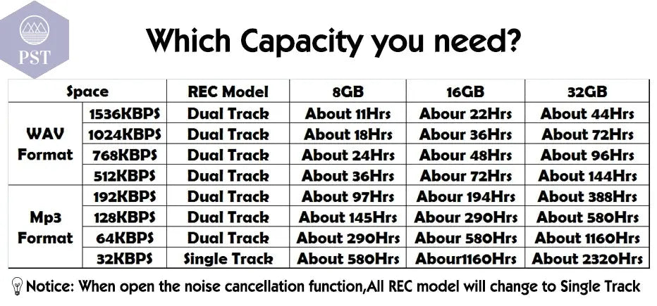 Professional Voice Activated Digital Audio Recorder 16GB 8GB USB Pen Non-Stop 100hr Recording PCM 1536Kbps External Microphone Audio Recorder PST PS Tradings