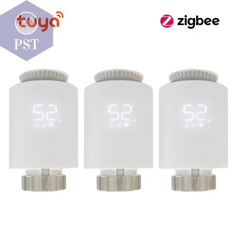 Tuya Smart Zigbee 3,0 TRV Heizkörper Stellventil Thermostatventil Temperatur Controller Unterstützung Alexa Google Hause PST PS Tradings Me167 3PcsTuya Smart Zigbee 3,0 TRV Heizkörper Stellventil Thermostatventil Temperatur Controller Unterstützung Alexa Google Hause