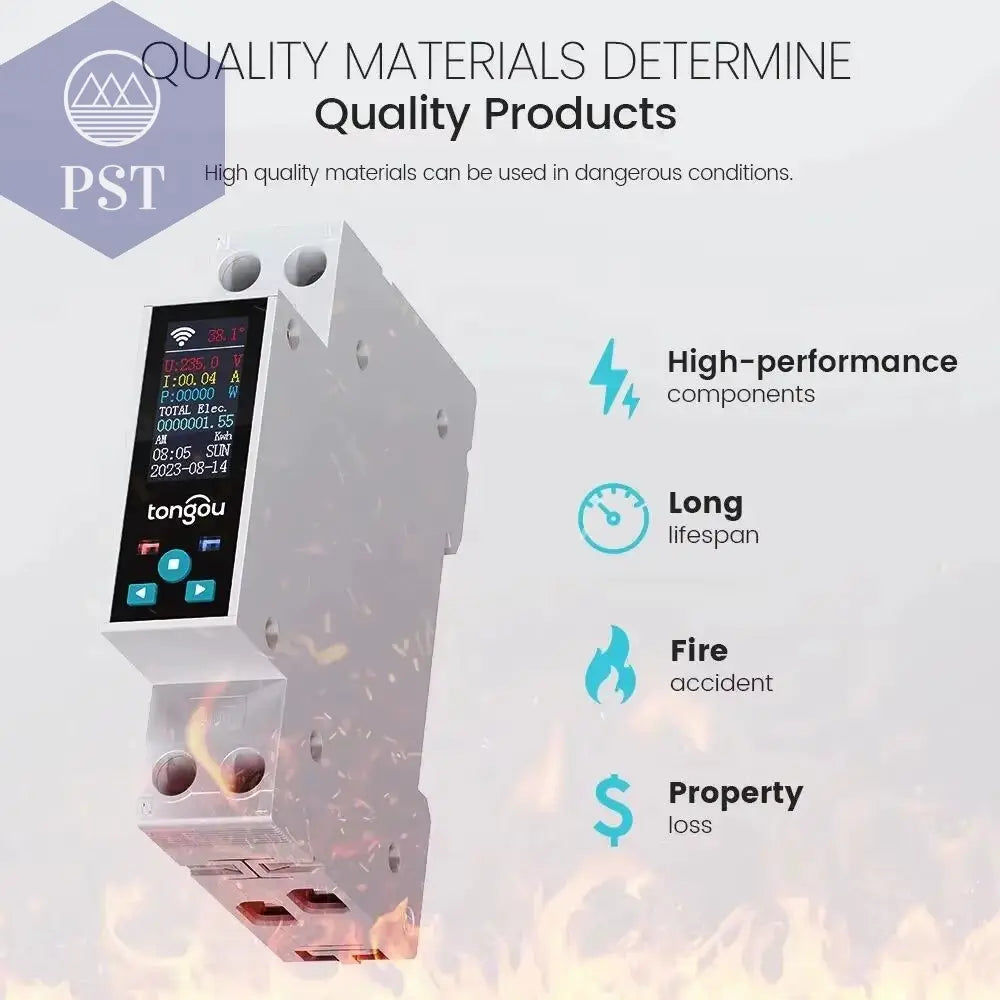 1P 50A Tuya WIFI Smart Switch Leistungsschalter LED Energie Meter Kwh Power Metering Timer Relais Fernbedienung Smart Leben APP PST PS Tradings  PST PS Tradings  PST PS Tradings 1P 50A Tuya WIFI Smart Switch Leistungsschalter LED Energie Meter Kwh Power Metering Timer Relais Fernbedienung Smart Leben APP