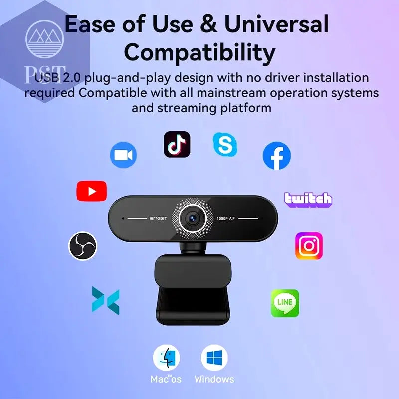 4K Webcam 1440P 2K Webkamera 1080P EMEET C60E Autofokus Usb-Computerkamera Für Wohn-/Videoanruf-/Konferenz PST PS Tradings  PST PS Tradings  PST PS Tradings 4K Webcam 1440P 2K Webkamera 1080P EMEET C60E Autofokus Usb-Computerkamera Für Wohn-/Videoanruf-/Konferenz