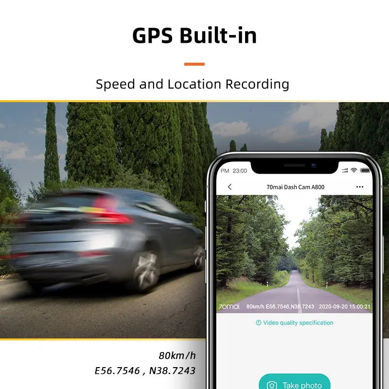 Dual Lens 4K Dashcam with Built-in GPS and Parking Monitior       PST PS Tradings