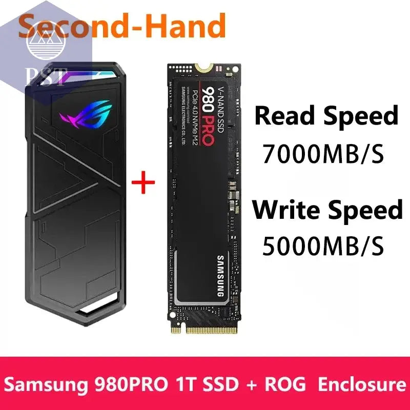 ASUS ROG STRIX ARION M.2 NVMe Gehäuse PST PS Tradings  Used 1T Samsung ASUS ROG STRIX ARION M.2 NVMe Gehäuse