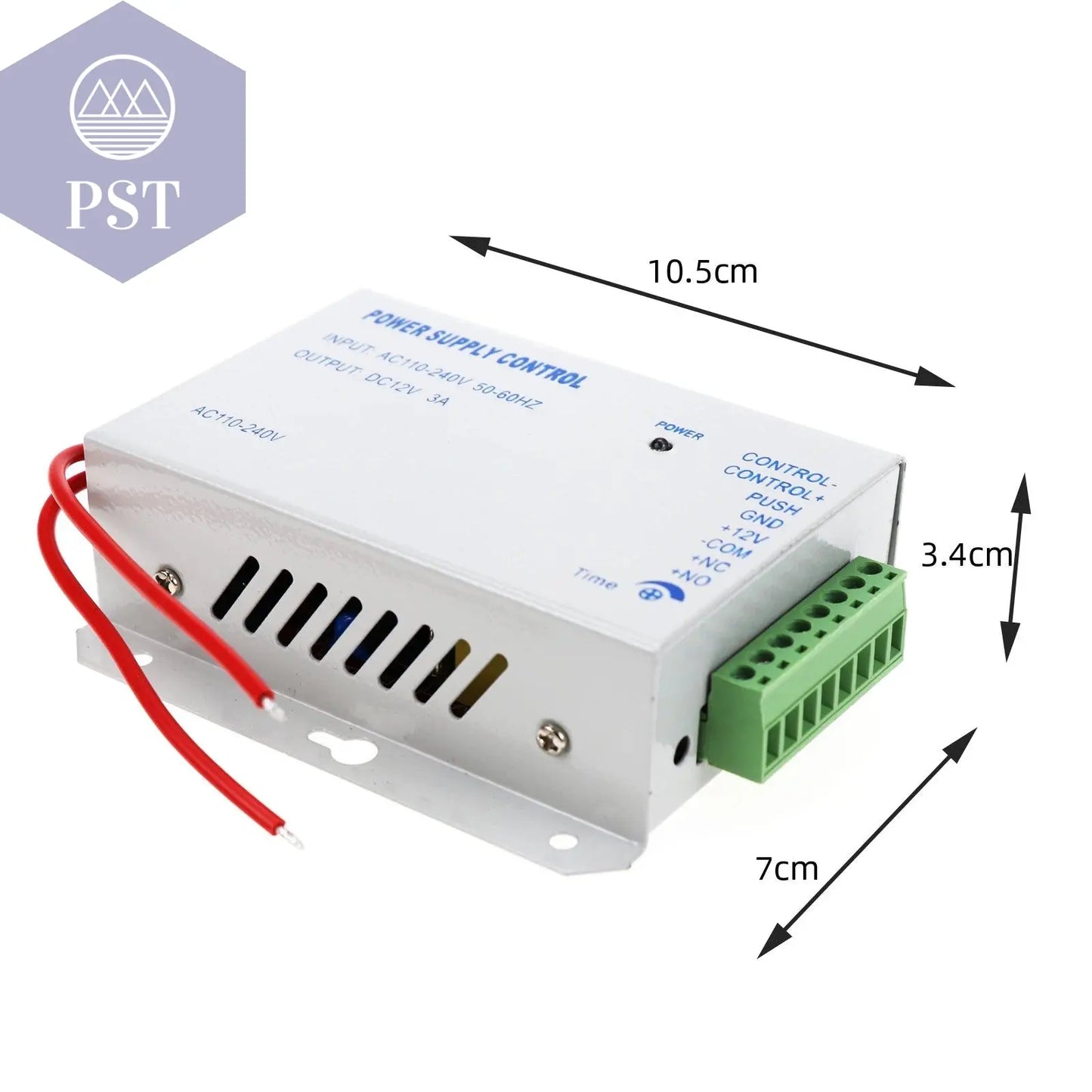 Access Control Power Supplier Transformer DC 12V 3A Door system Switch AC 110~240V Delay time max 15s High Quality Control - PST PS Tradings