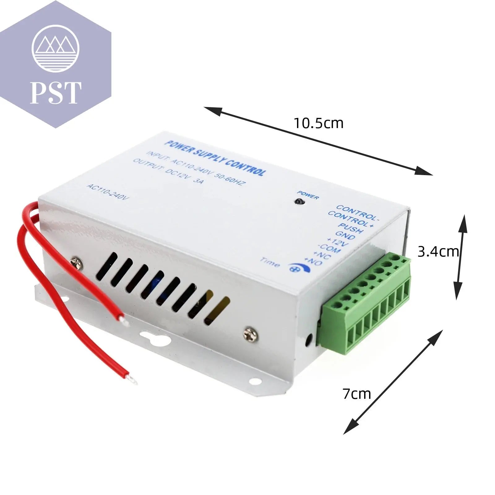 Access Control Power Supplier Transformer DC 12V 3A Door system Switch AC 110~240V Delay time max 15s High Quality Control - PST PS Tradings