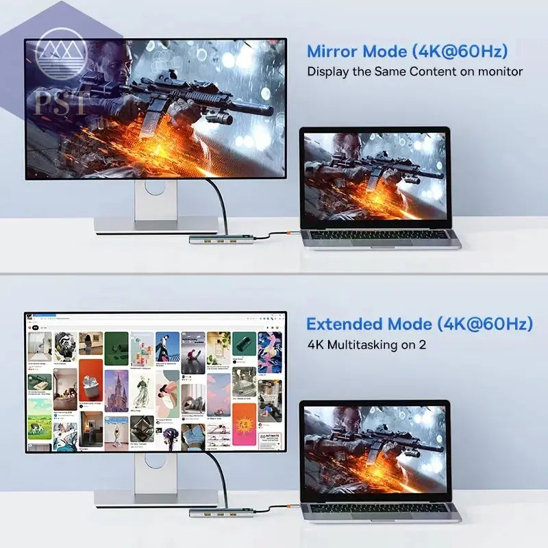 Baseus 4K USB C Hub mit Ethernet 100W Adapter PST PS Tradings  PST PS Tradings  PST PS Tradings