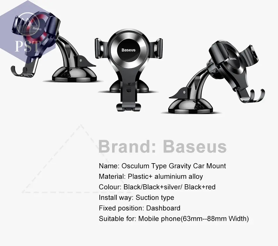 Baseus Gravity Autotelefonhalter für iPhone 16, Samsung, Saugnapf, Autohalterung für Telefone im Auto, Handyhalter, Ständer, 38,ajuan  Cellphones & Telecommunications - Cellphones     PST PS Tradings