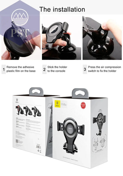 Baseus Gravity Autotelefonhalter für iPhone 16, Samsung, Saugnapf, Autohalterung für Telefone im Auto, Handyhalter, Ständer, 38,ajuan  Cellphones & Telecommunications - Cellphones     PST PS Tradings