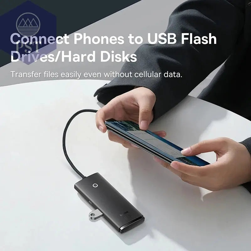Baseus USB-C Hub 4* USB 3.0 USB-C Dock Adapter 4-in-1 PST PS Tradings USB-Hub PST PS Tradings  PST PS Tradings