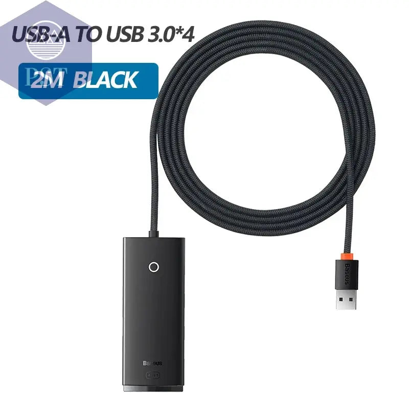 Baseus USB-C Hub 4* USB 3.0 USB-C Dock Adapter 4-in-1 PST PS Tradings USB-Hub PST PS Tradings USB-A-HUB-2m-Black PST PS Tradings
