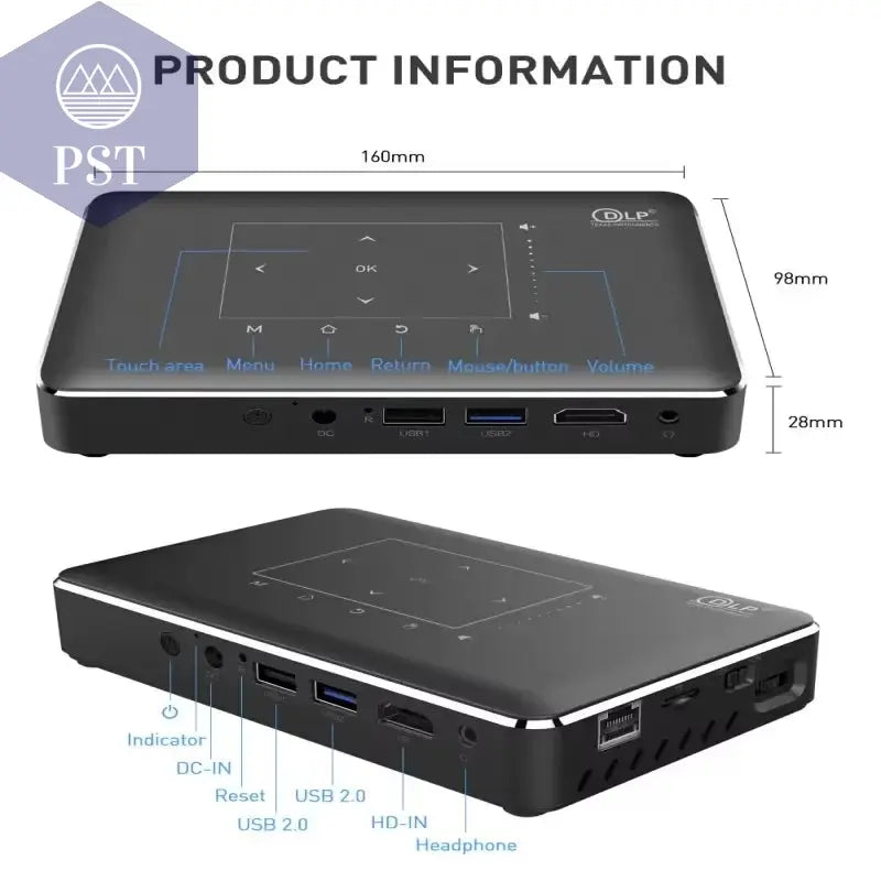DLP P10 II 4K Mini Portable Projector Amlogic T972 Android 9.0 2.4G/5G Wifi Bluetooth 4.2 Home Theater Video Proyector PST PS Tradings  PST PS Tradings  PST PS Tradings DLP P10 II 4K Mini Portable Projector Amlogic T972 Android 9.0 2.4G/5G Wifi Bluetooth 4.2 Home Theater Video Proyector