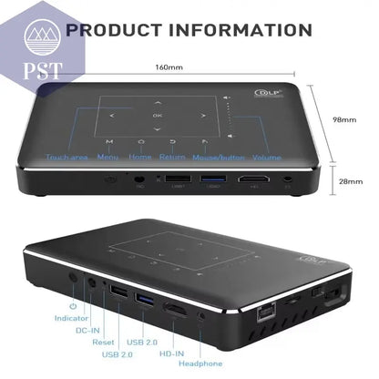 DLP P10 II 4K Mini Portable Projector Amlogic T972 Android 9.0 2.4G/5G Wifi Bluetooth 4.2 Home Theater Video Proyector PST PS Tradings  PST PS Tradings  PST PS Tradings DLP P10 II 4K Mini Portable Projector Amlogic T972 Android 9.0 2.4G/5G Wifi Bluetooth 4.2 Home Theater Video Proyector