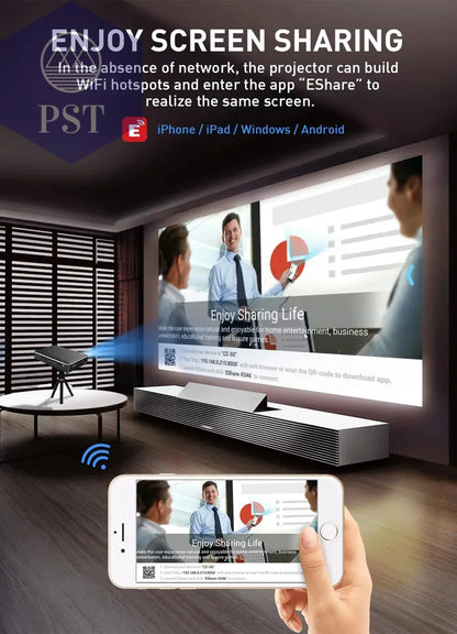 DLP P10 II 4K Portable Projector Amlogic T972 Android PST PS Tradings  