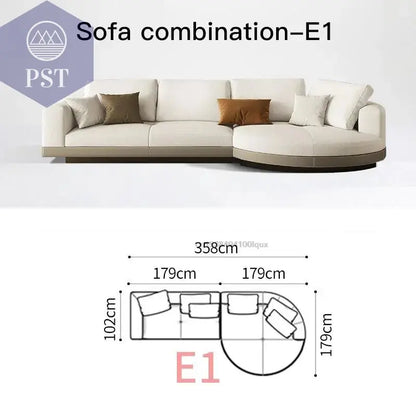 Elegantes Nordisches Ecksofa für Ihr Zuhause - PS Tradings Ecksofa 358cm-sofa-E1 PS Tradings