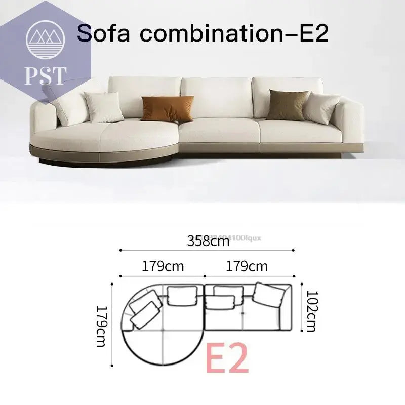 Elegantes Nordisches Ecksofa für Ihr Zuhause - PS Tradings Ecksofa 358cm-sofa-E2 PS Tradings