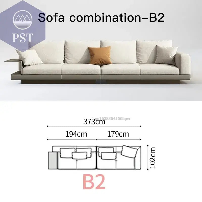 Elegantes Nordisches Ecksofa für Ihr Zuhause - PS Tradings Ecksofa 373cm-sofa-B2 PS Tradings