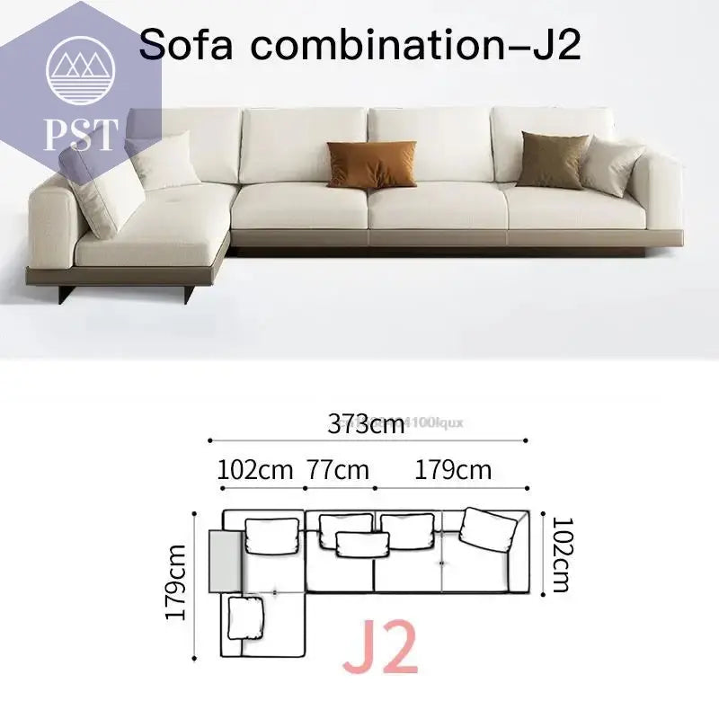 Elegantes Nordisches Ecksofa für Ihr Zuhause - PS Tradings Ecksofa 373cm-sofa-J2 PS Tradings