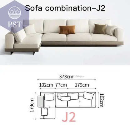 Elegantes Nordisches Ecksofa für Ihr Zuhause - PS Tradings Ecksofa 373cm-sofa-J2 PS Tradings