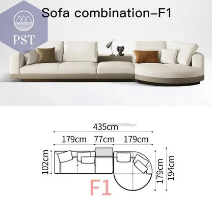 Elegantes Nordisches Ecksofa für Ihr Zuhause - PS Tradings Ecksofa 435cm-sofa-F1 PS Tradings
