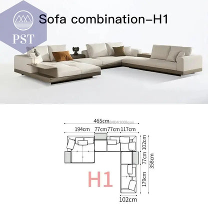 Elegantes Nordisches Ecksofa für Ihr Zuhause - PS Tradings Ecksofa 435cm-sofa-H1 PS Tradings