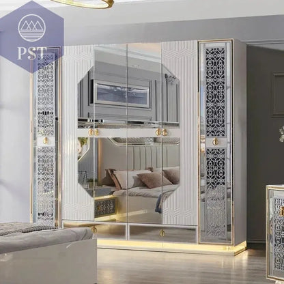 Elegantes Schlafzimmer Set Schminktisch mit LED-Spiegel Set PST PS Tradings Schminktisch PST PS Tradings  PST PS Tradings