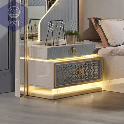Elegantes Schlafzimmer Set Schminktisch mit LED-Spiegel Set PST PS Tradings Schminktisch PST PS Tradings  PST PS Tradings