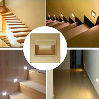 Einbau in LED-Treppen licht 85-265V Wand leuchte Beleuchtung Schritt Treppe Gang Lampen warm kühl weiß Keller Durchgang Fuß lichter       PST PS Tradings