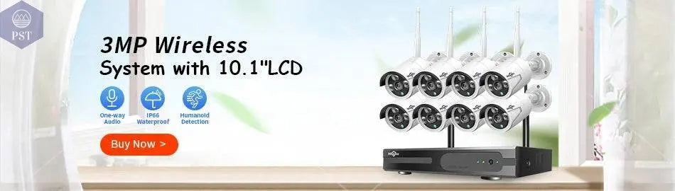 Hiseeu 5MP 3MP 8CH POE NVR Video Audio Record ONVIF CCTV IP Security Surveillance Camera System Kit Set Outdoor House Waterproof - Property & Safety Tradings