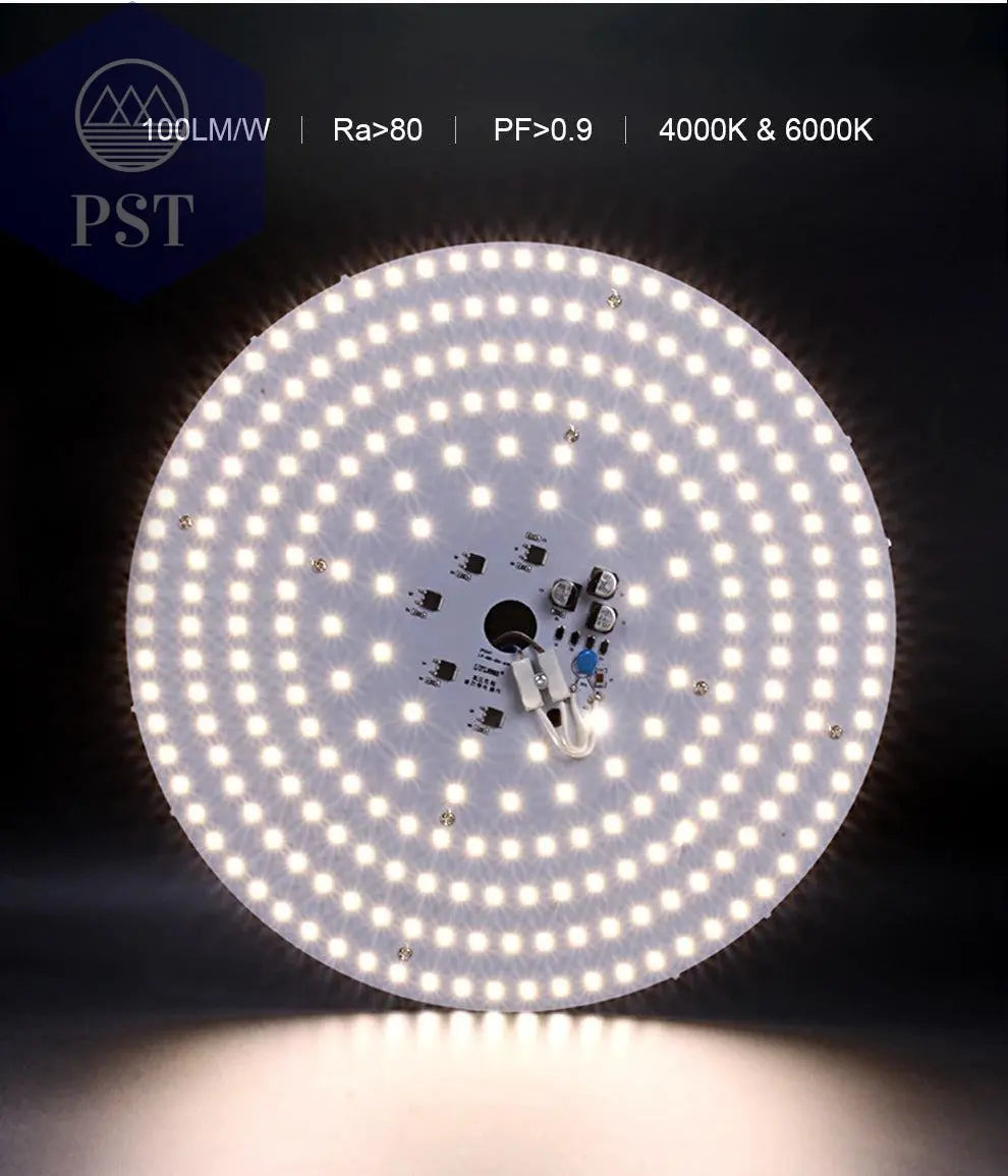 LED Panel Light 10W 18W 25W 40W No Flicker AC 220V 230V for Ceiling Light Source Square Round Panel Light       PST PS Tradings