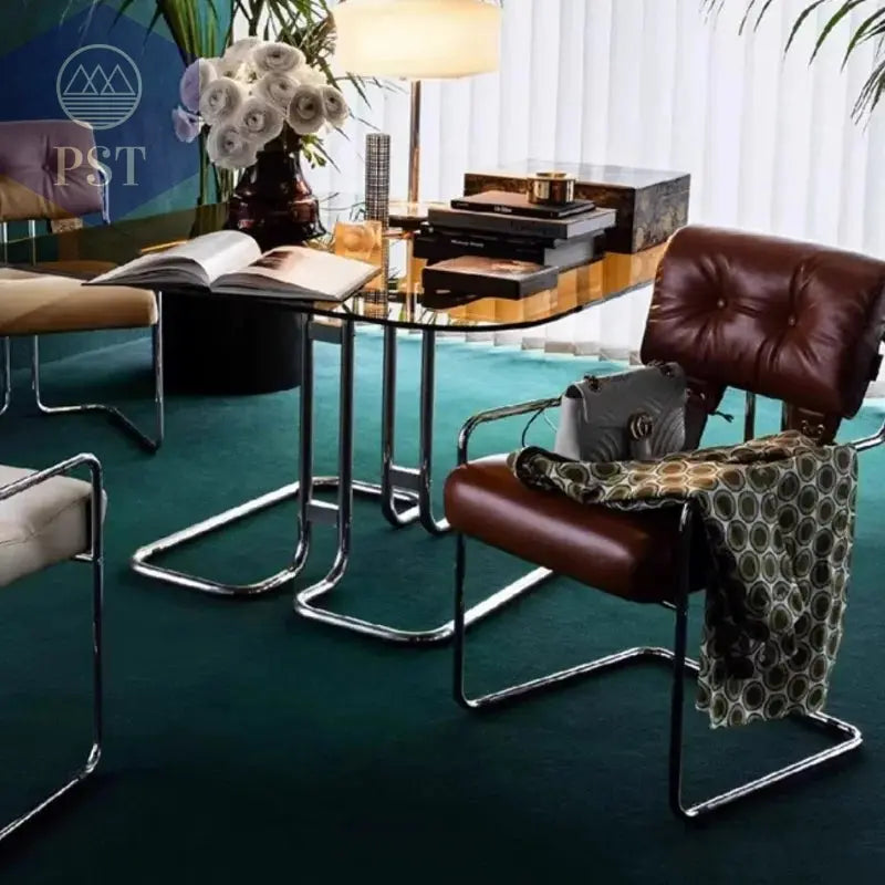 Minimalistischer moderner Wohnzimmer Stuhl aus Edelstahl PST PS Tradings Stuhl PST PS Tradings  PST PS Tradings