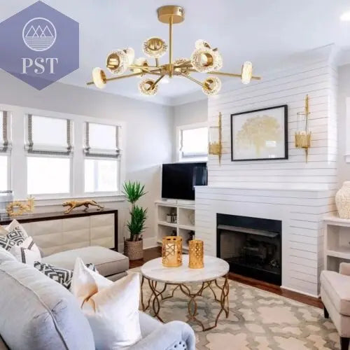 Modern 12-Light Modern Crystal Chandelier Elegant Lightning PST PS Tradings  PST PS Tradings  PST PS Tradings Modern 12-Light Modern Crystal Chandelier Elegant Lightning