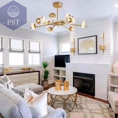 Modern 12-Light Modern Crystal Chandelier Elegant Lightning PST PS Tradings  PST PS Tradings  PST PS Tradings Modern 12-Light Modern Crystal Chandelier Elegant Lightning