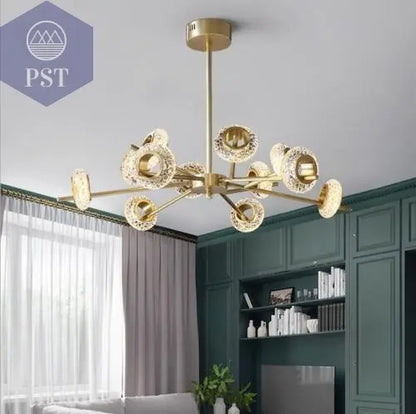 Modern 12-Light Modern Crystal Chandelier Elegant Lightning PST PS Tradings  PST PS Tradings  PST PS Tradings Modern 12-Light Modern Crystal Chandelier Elegant Lightning