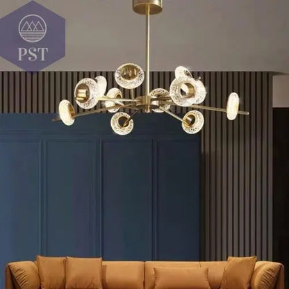 Modern 12-Light Modern Crystal Chandelier Elegant Lightning PST PS Tradings  PST PS Tradings  PST PS Tradings Modern 12-Light Modern Crystal Chandelier Elegant Lightning