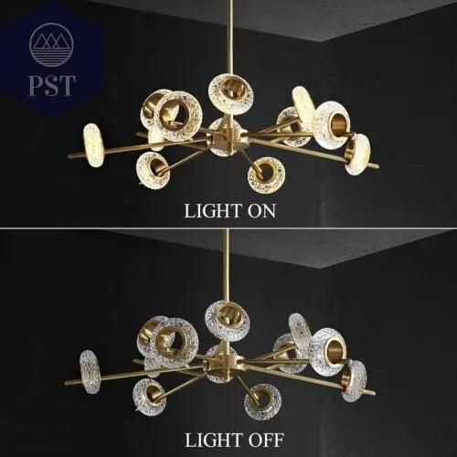 Modern 12-Light Modern Crystal Chandelier Elegant Lightning PST PS Tradings  PST PS Tradings  PST PS Tradings Modern 12-Light Modern Crystal Chandelier Elegant Lightning