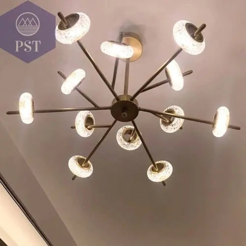 Modern 12-Light Modern Crystal Chandelier Elegant Lightning PST PS Tradings  PST PS Tradings  PST PS Tradings Modern 12-Light Modern Crystal Chandelier Elegant Lightning