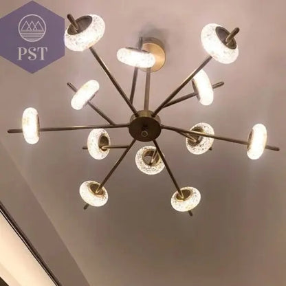 Modern 12-Light Modern Crystal Chandelier Elegant Lightning PST PS Tradings  PST PS Tradings  PST PS Tradings Modern 12-Light Modern Crystal Chandelier Elegant Lightning