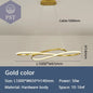 Moderne LED Deckenleuchte Pendelleuchte Beleuchtung Schwarz/Gold PST PS Tradings Deckenleuchte PST PS Tradings Dimmable-RC-With-App-L1000mm-Gold PST PS Tradings