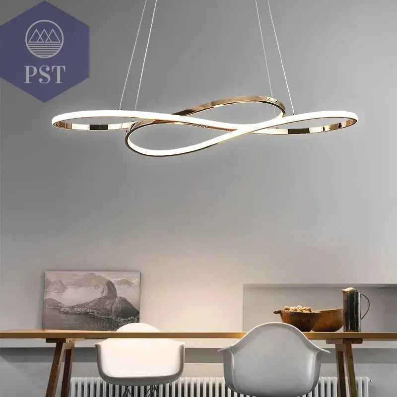 Moderne LED Deckenleuchte Pendelleuchte Beleuchtung Schwarz/Gold PST PS Tradings Deckenleuchte PST PS Tradings  PST PS Tradings