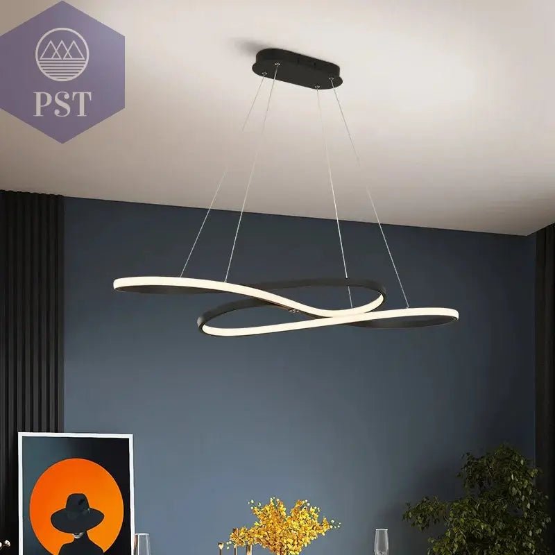Moderne LED Deckenleuchte Pendelleuchte Beleuchtung Schwarz/Gold PST PS Tradings Deckenleuchte PST PS Tradings  PST PS Tradings