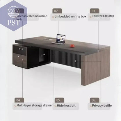Moderner Büro Schreibtisch mit StauraumBüromöbel PST PS Tradings  PST PS Tradings