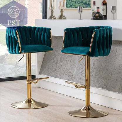 Moderner Luxus höhenverstellbar drehend Hotel Cafe Barhocker Hochstuhl personalisierbar SAMT Metall       PST PS Tradings