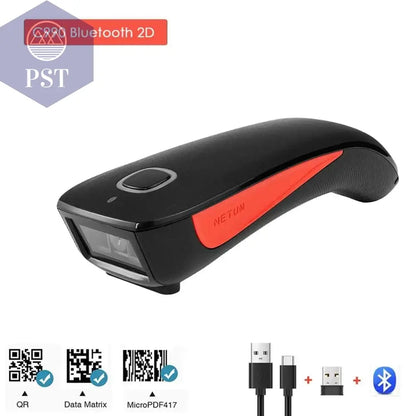 NETUM C750 Bluetooth QR 2D Barcode Scanner AND C830 Wireless Laser 1D usb Bar Code Reader for IOS Android Windows Mobile Payment - Property & Safety Tradings