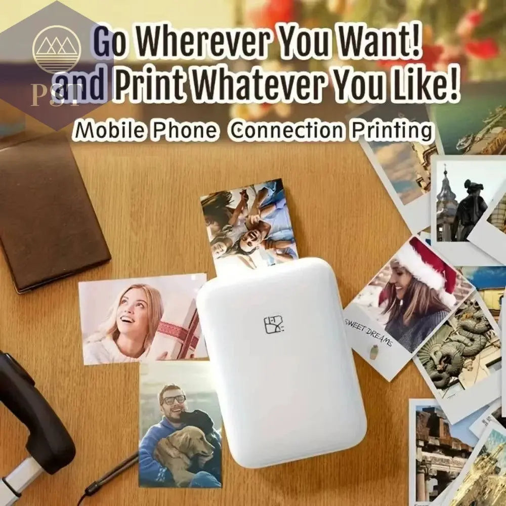 Portable Wireless Photo Printer Compatible With IOS/Android Wireless Devices, ZINK Printing, Portable Pocket Smart Printing - Property & Safety Tradings
